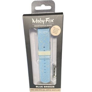 Blue Breeze Floral Smartwatch Band - Light Blue